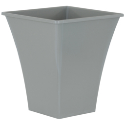 Wham Metallica Cement Grey Recycled Plastic Square Planter 23cm 4 Pack - thumbnail 4