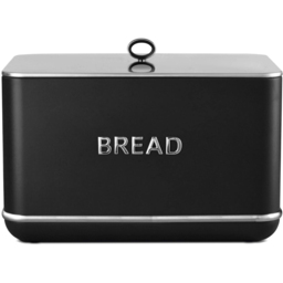 Tower Renaissance 16L Black and Chrome Bread Bin