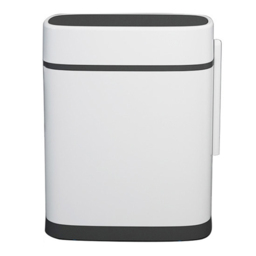 Bathroom Black Trash Can with Lid - thumbnail 3