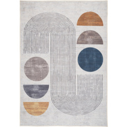 Kukoon Modern Abstract Wabi Sabi Cream Beige Rug 200 x 290cm - thumbnail 1