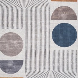 Kukoon Modern Abstract Wabi Sabi Cream Beige Rug 200 x 290cm - thumbnail 3