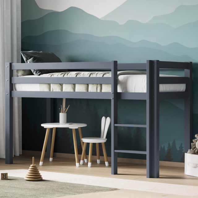 Flair Elara Shorty Wooden Grey Mid Sleeper - image 1