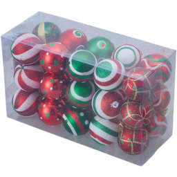 Living and Home 30 Piece Christmas Tree Ornaments Set Multicolour