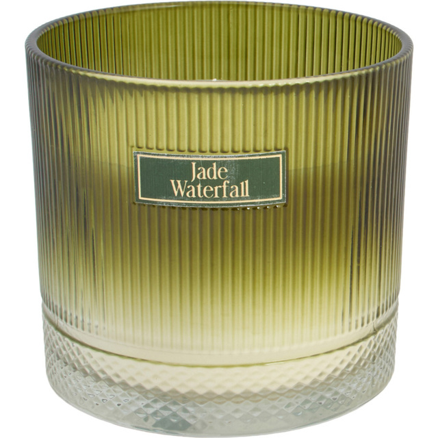Jade Waterfall Large Ribbed Candle - image 1