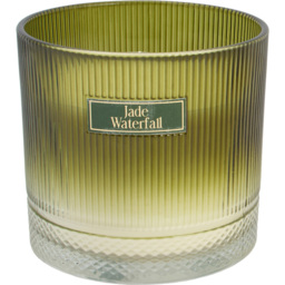 Jade Waterfall Large Ribbed Candle - thumbnail 1