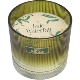 Jade Waterfall Large Ribbed Candle - thumbnail 2