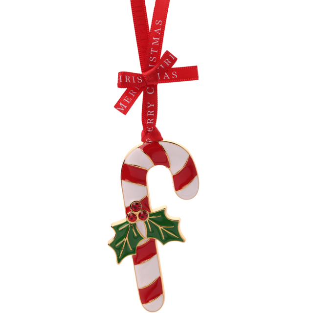 The Seasonal Gift Co Regal Tidings Candy Cane Collectable Tree Decoration 18cm - image 1