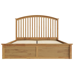 GFW Madrid Double Oak Wood Ottoman Bed - thumbnail 3