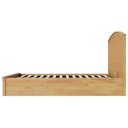 GFW Madrid Double Oak Wood Ottoman Bed - thumbnail 4