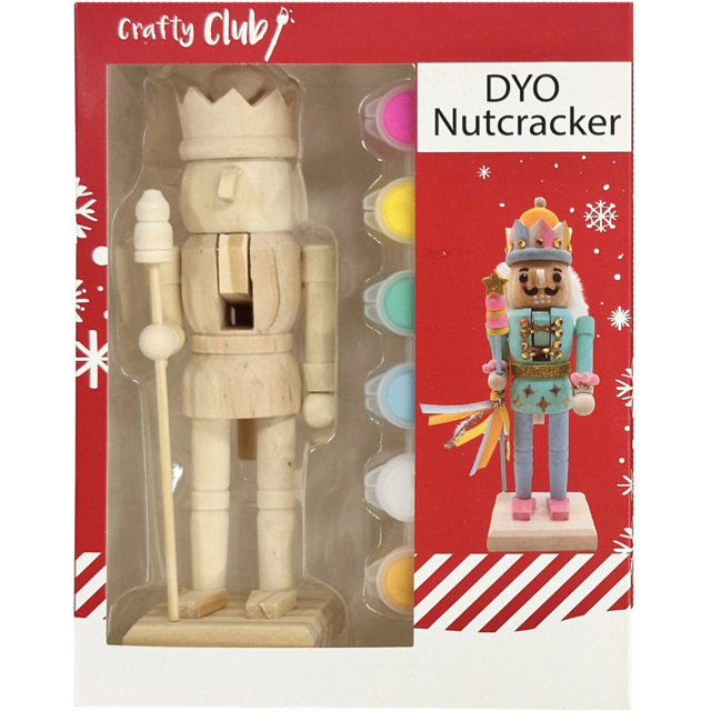 Crafty Club Decorate Your Own Christmas Nutcracker Kit - image 1