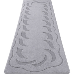 Smart Living Ovalack Dark Grey Gel Back Non-Slip Door Mat 60 x 110cm