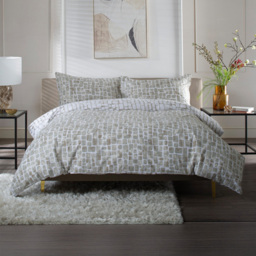 The Lyndon Company Tulle Natural King Size Reversible Duvet Set