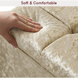 Vida Designs Valencia Champagne Crushed Velvet Storage Ottoman - thumbnail 4