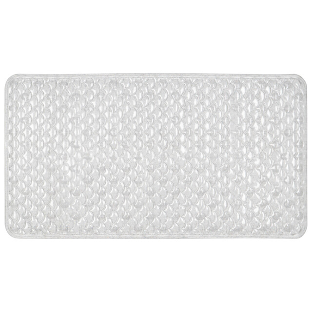 Glitter Scallop PVC Bath Mat 69 x 38cm - image 1