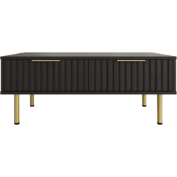 GFW Nervata Black 2 Drawer Coffee Table - thumbnail 4