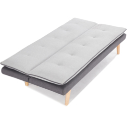 Home Detail Willow Double Sleeper Light Grey and Dark Grey Fabric Sofa Bed - thumbnail 3