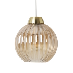 Izzy Small Pendant Easy Fit Lamp Shade - Amber - thumbnail 4