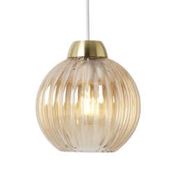 Izzy Small Pendant Easy Fit Lamp Shade - Amber - thumbnail 2
