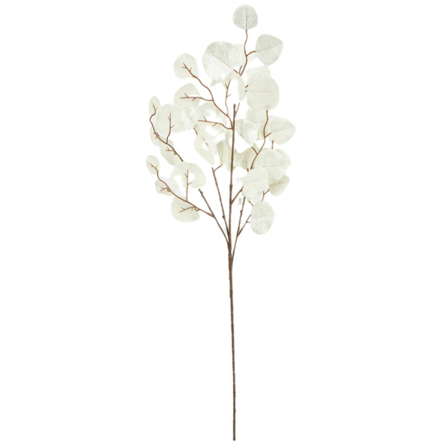 Velvet Cream Eucalyptus Artificial Stem Decoration