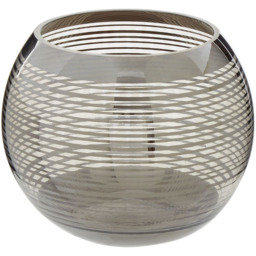 Premier Housewares Silver Raya Glass Vase - thumbnail 1