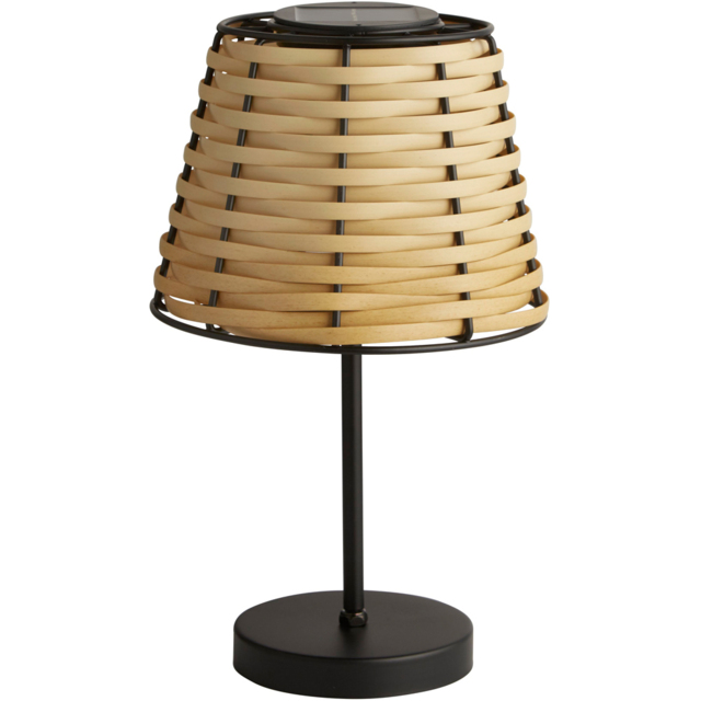 Lighting Collection IP44 Malibu Glow Solar LED Outdoor Table Lamp - image 1