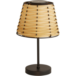 Lighting Collection IP44 Malibu Glow Solar LED Outdoor Table Lamp - thumbnail 3