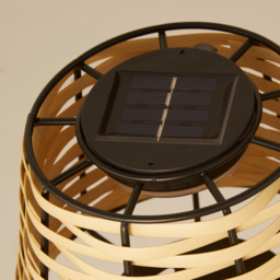 Lighting Collection IP44 Malibu Glow Solar LED Outdoor Table Lamp - thumbnail 4