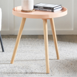 Pacific Lifestyle Halston Apricot and Natural Side Table