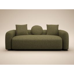 SOLACE+CO Cami 3 Seater Green Chenille Large Sofa - thumbnail 3