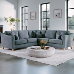 Marlon City Denim 4 Seater Corner Sofa - thumbnail 1
