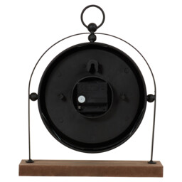 Wooden Black Mantle Clock 26 x 31cm - thumbnail 3