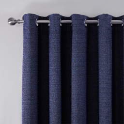 Divante Crofton Eyelet Curtain Navy 229 x 229cm - thumbnail 3