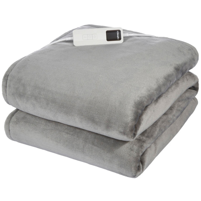 Dimplex Super Cosy Fleece Grey Heated Throw 130 x 180cm - image 1