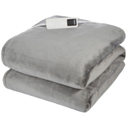 Dimplex Super Cosy Fleece Grey Heated Throw 130 x 180cm