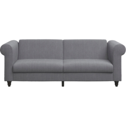 Dorel Felix 3 Seater Grey Corduroy Sofa Bed - thumbnail 3