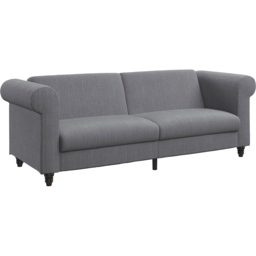 Dorel Felix 3 Seater Grey Corduroy Sofa Bed - thumbnail 2