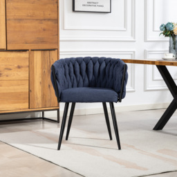 Artemis Home Aneta Set of 2 Denim Curved Dining Chairs - thumbnail 3