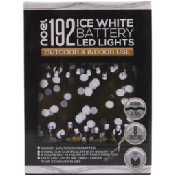 noel Christmas Ice White 192 LED Outdoor Light - thumbnail 1