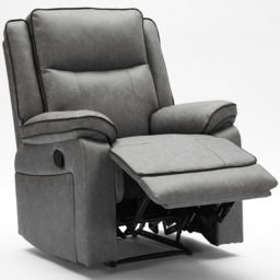Furniture One Grey Manual Recliner Sofa - thumbnail 3