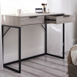 Julian Bowen Bali 2 Drawer Grey Oak Dressing Table