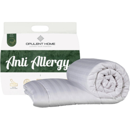 Opulent Home White Single Hollowfibre Anti-Allergy Summer Duvet 1.5 Tog