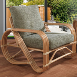 Desser Furniture Pretzel Natural Jubilee Sage Rattan Chair