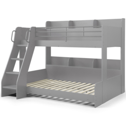 Julian Bowen Domino Light Grey Triple Sleeper Bunk Bed - thumbnail 2