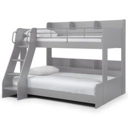 Julian Bowen Domino Light Grey Triple Sleeper Bunk Bed - thumbnail 4