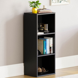 VIDA DESIGNS Oxford 3 Cube Black Bookcase