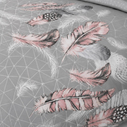 Smart Living Grey Double Feathers Duvet Set - thumbnail 4
