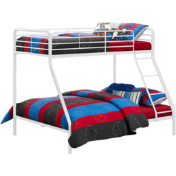 Dorel Single with Double Metal White Bunk Bed - thumbnail 4