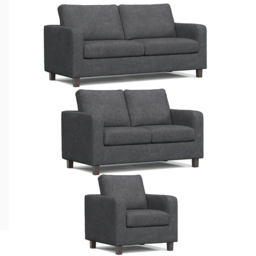 York Grey Turin 6 Seater Sofa Suite - thumbnail 2