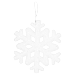 Frosted Fairytale Hanging Snowflake Christmas Decoration 6 Pack - thumbnail 2