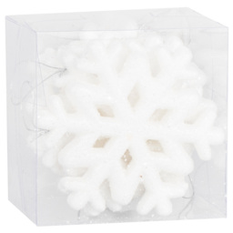 Frosted Fairytale Hanging Snowflake Christmas Decoration 6 Pack